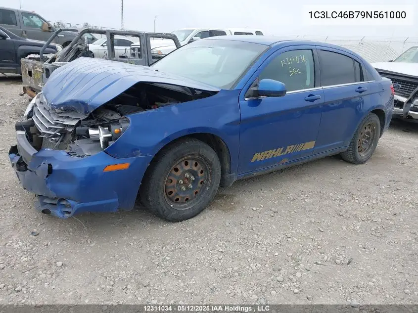 2009 Chrysler Sebring Lx VIN: 1C3LC46B79N561000 Lot: 12311034