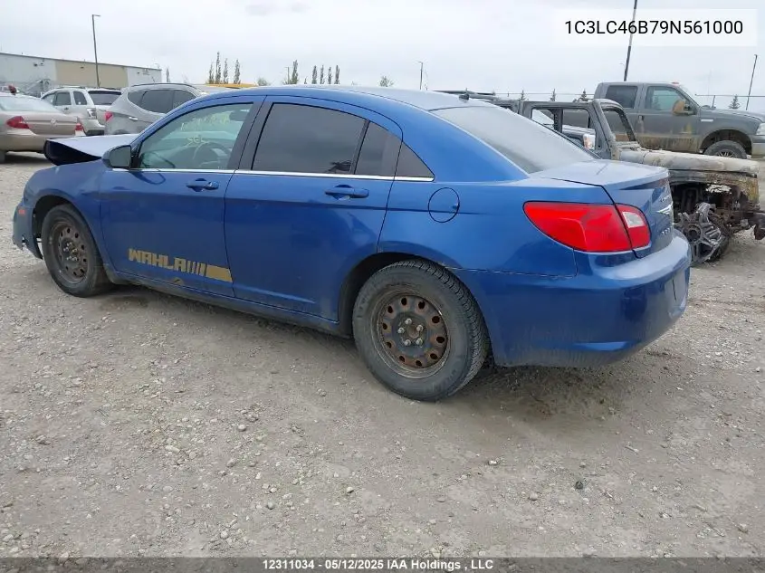 2009 Chrysler Sebring Lx VIN: 1C3LC46B79N561000 Lot: 12311034