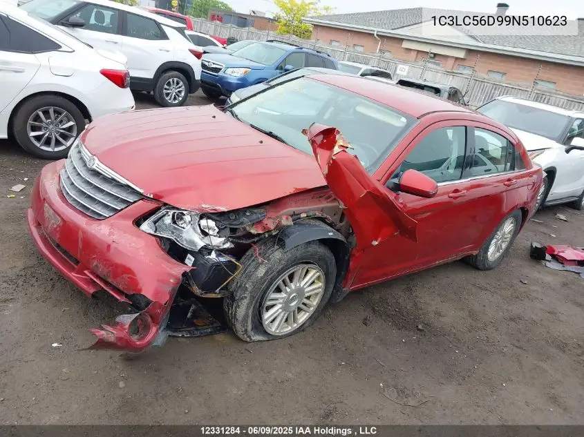 2009 Chrysler Sebring VIN: 1C3LC56D99N510623 Lot: 12331284