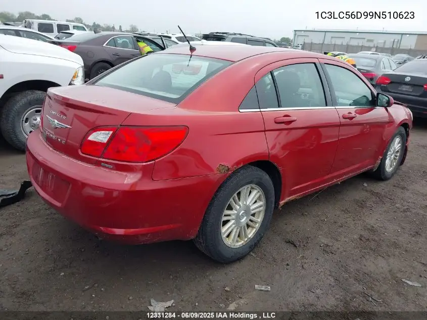 2009 Chrysler Sebring VIN: 1C3LC56D99N510623 Lot: 12331284