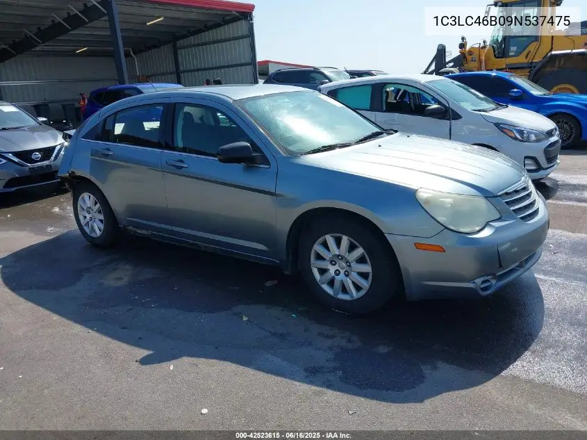 2009 Chrysler Sebring Lx VIN: 1C3LC46B09N537475 Lot: 42523615