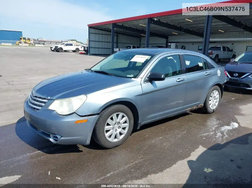 2009 Chrysler Sebring Lx VIN: 1C3LC46B09N537475 Lot: 42523615