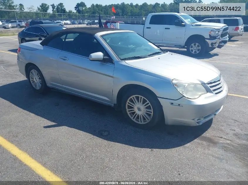 2009 Chrysler Sebring Touring VIN: 1C3LC55D99N574422 Lot: 42595676