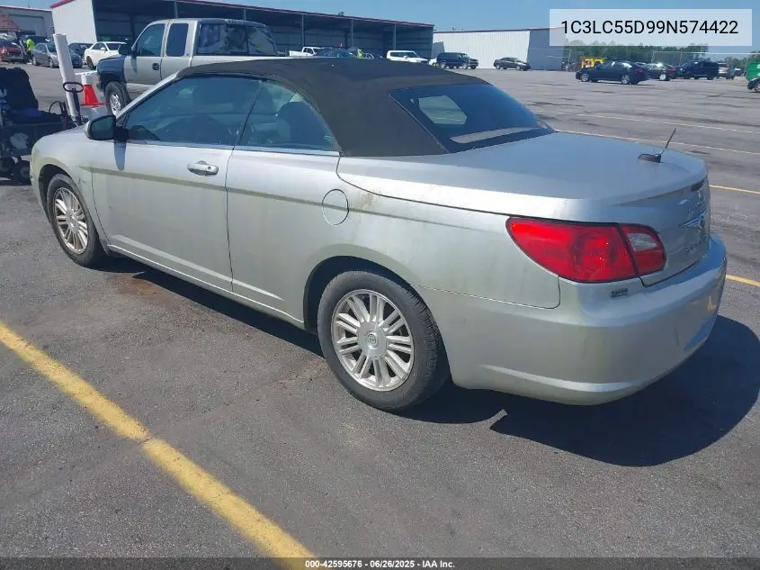 2009 Chrysler Sebring Touring VIN: 1C3LC55D99N574422 Lot: 42595676