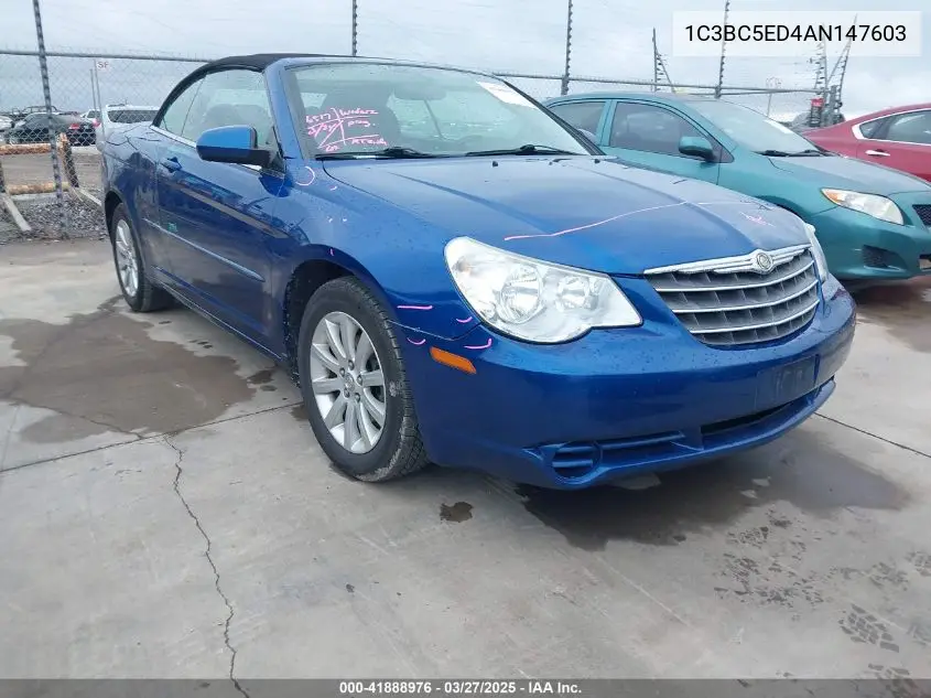 2010 Chrysler Sebring Touring VIN: 1C3BC5ED4AN147603 Lot: 41888976