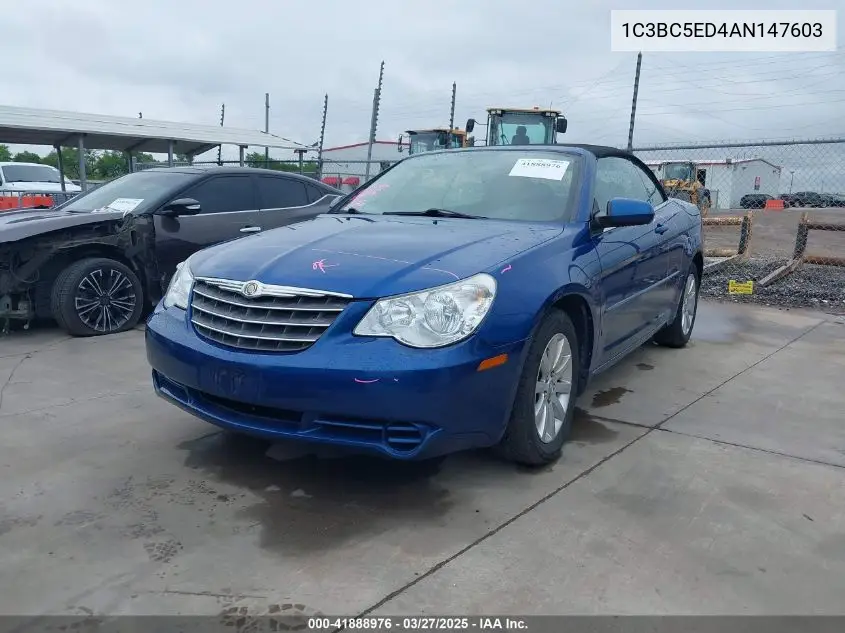 2010 Chrysler Sebring Touring VIN: 1C3BC5ED4AN147603 Lot: 41888976