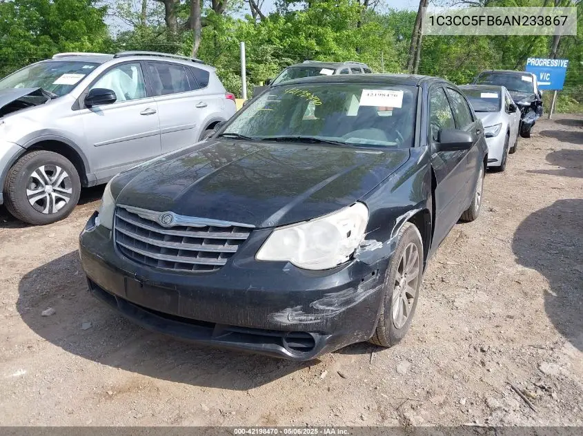 2010 Chrysler Sebring Limited VIN: 1C3CC5FB6AN233867 Lot: 42198470