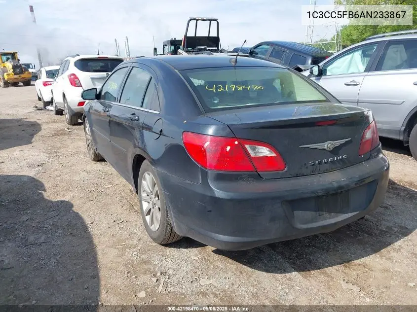 2010 Chrysler Sebring Limited VIN: 1C3CC5FB6AN233867 Lot: 42198470
