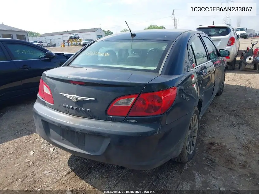 2010 Chrysler Sebring Limited VIN: 1C3CC5FB6AN233867 Lot: 42198470