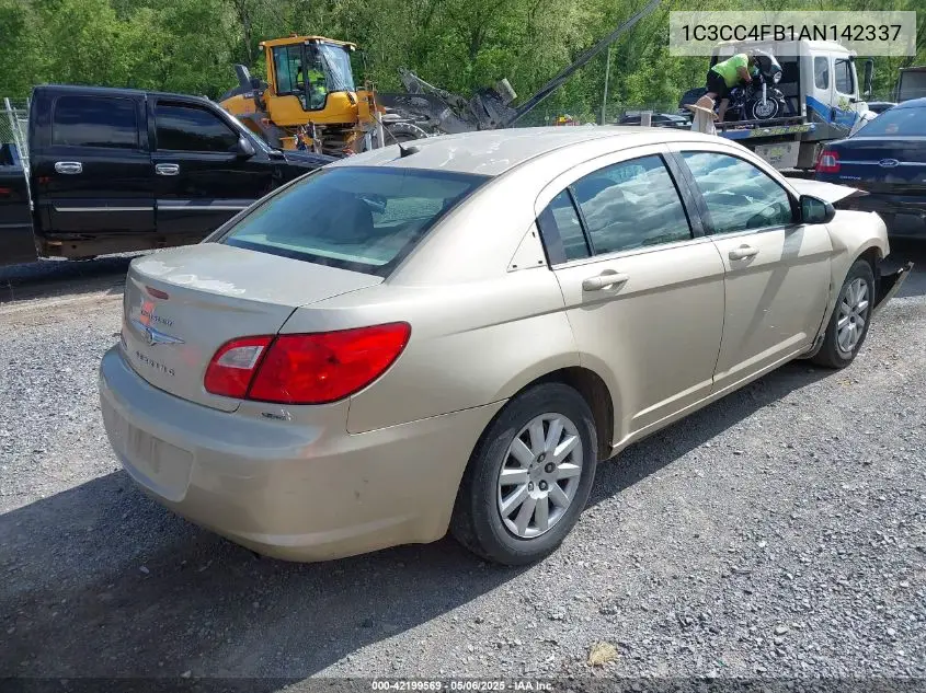 2010 Chrysler Sebring Touring VIN: 1C3CC4FB1AN142337 Lot: 42199569
