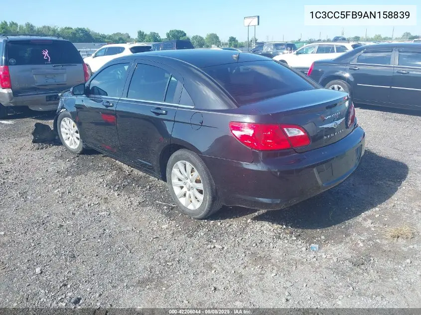 2010 Chrysler Sebring Limited VIN: 1C3CC5FB9AN158839 Lot: 42206044
