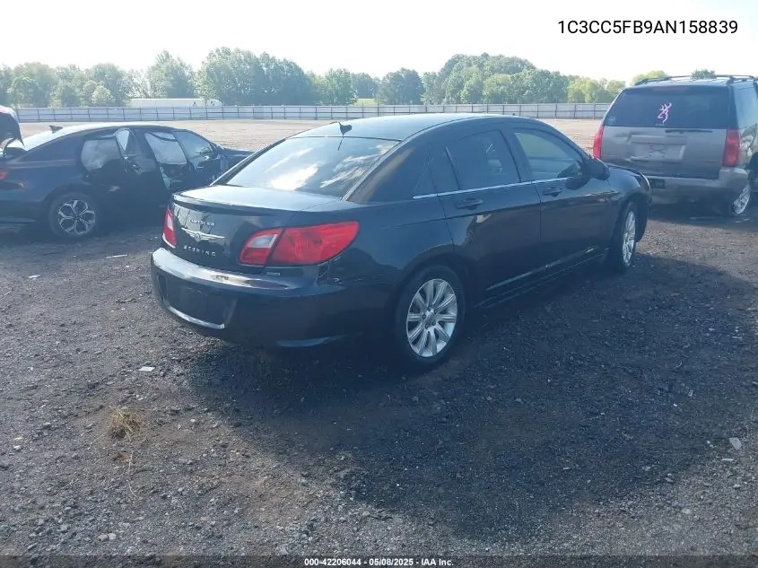 2010 Chrysler Sebring Limited VIN: 1C3CC5FB9AN158839 Lot: 42206044