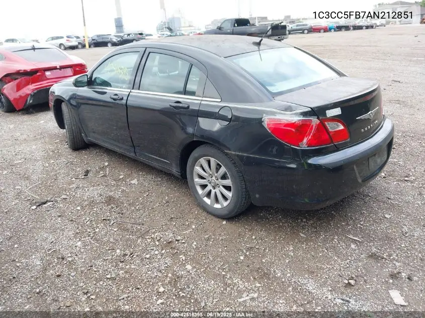 2010 Chrysler Sebring Limited VIN: 1C3CC5FB7AN212851 Lot: 42516395