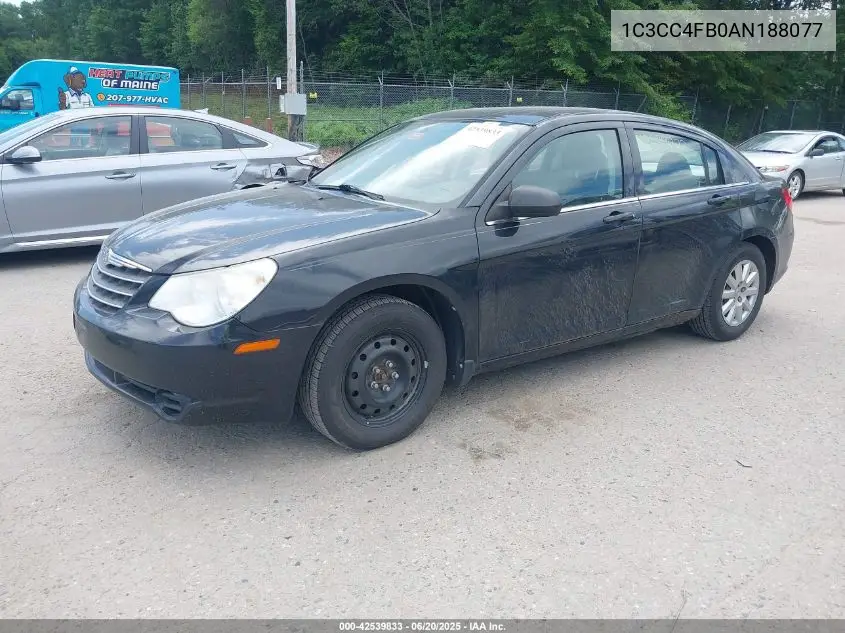 2010 Chrysler Sebring Touring VIN: 1C3CC4FB0AN188077 Lot: 42539833