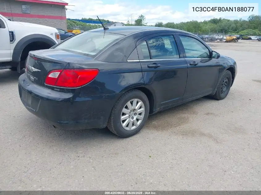 2010 Chrysler Sebring Touring VIN: 1C3CC4FB0AN188077 Lot: 42539833