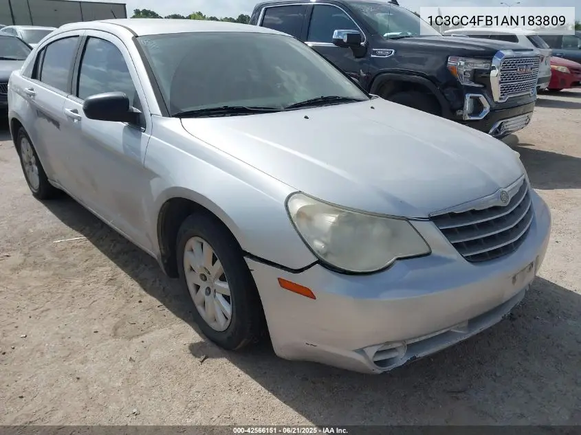 2010 Chrysler Sebring Touring VIN: 1C3CC4FB1AN183809 Lot: 42566151