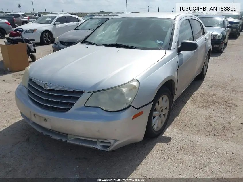 2010 Chrysler Sebring Touring VIN: 1C3CC4FB1AN183809 Lot: 42566151