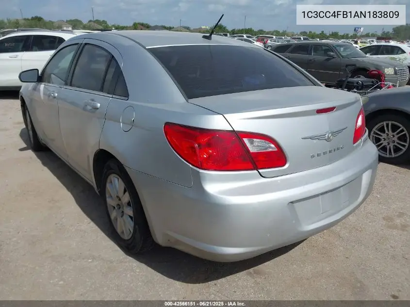 2010 Chrysler Sebring Touring VIN: 1C3CC4FB1AN183809 Lot: 42566151