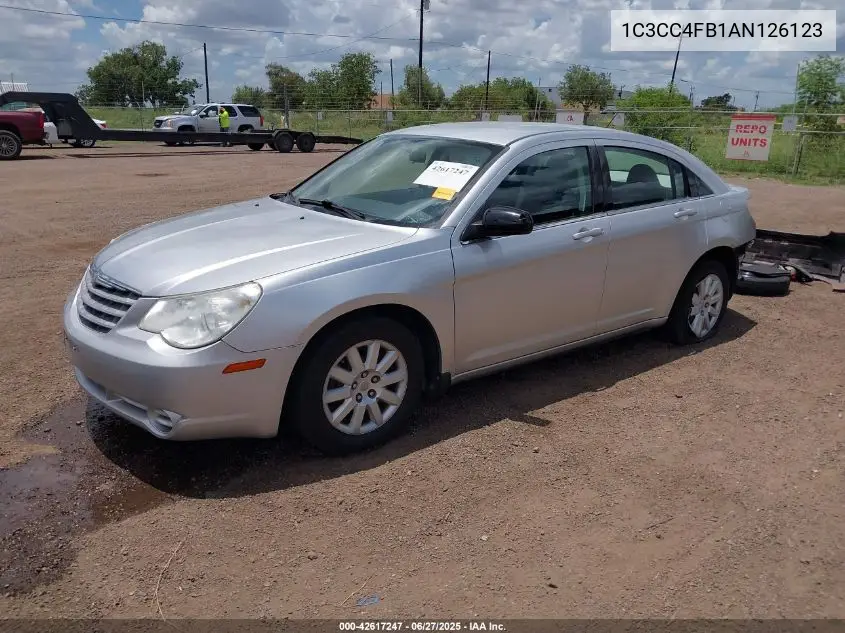 2010 Chrysler Sebring Touring VIN: 1C3CC4FB1AN126123 Lot: 42617247