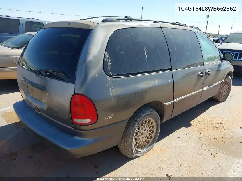 1998 Chrysler Town & Country Lxi VIN: 1C4GT64L8WB562562 Lot: 42393153