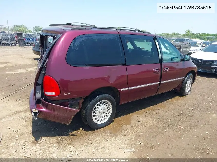 1998 Chrysler Town & Country Lx VIN: 1C4GP54L1WB735515 Lot: 42488641