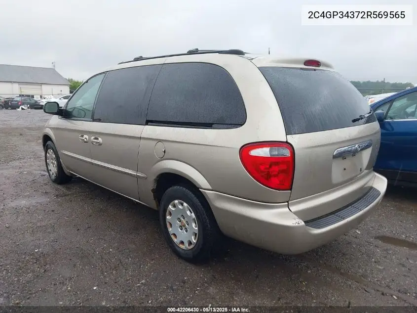 2002 Chrysler Town & Country El VIN: 2C4GP34372R569565 Lot: 42206430