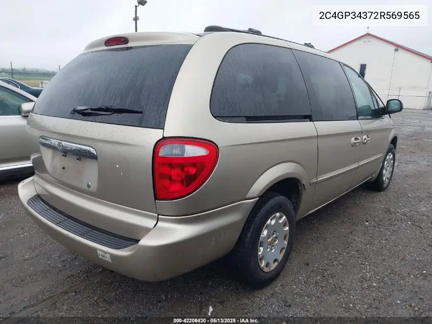 2002 Chrysler Town & Country El VIN: 2C4GP34372R569565 Lot: 42206430