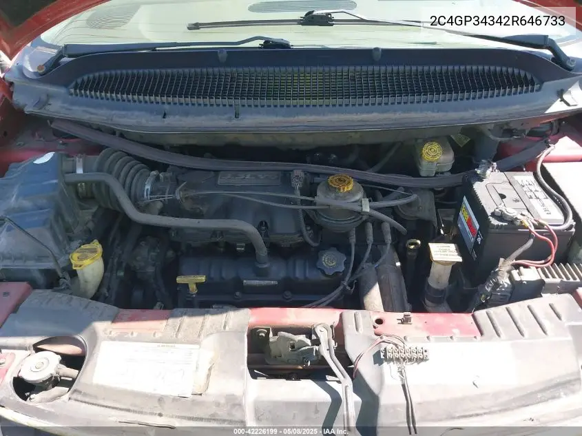 2002 Chrysler Town & Country El VIN: 2C4GP34342R646733 Lot: 42226199