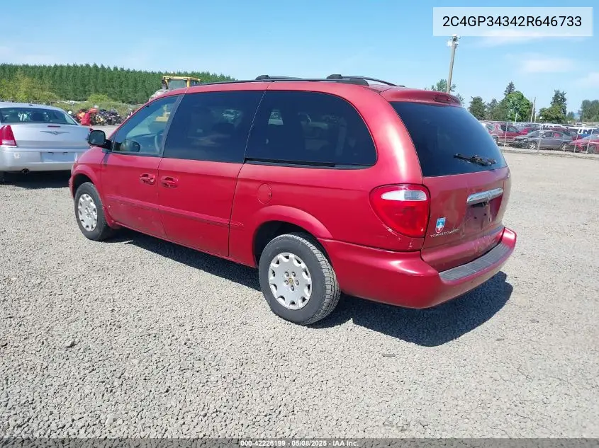 2002 Chrysler Town & Country El VIN: 2C4GP34342R646733 Lot: 42226199