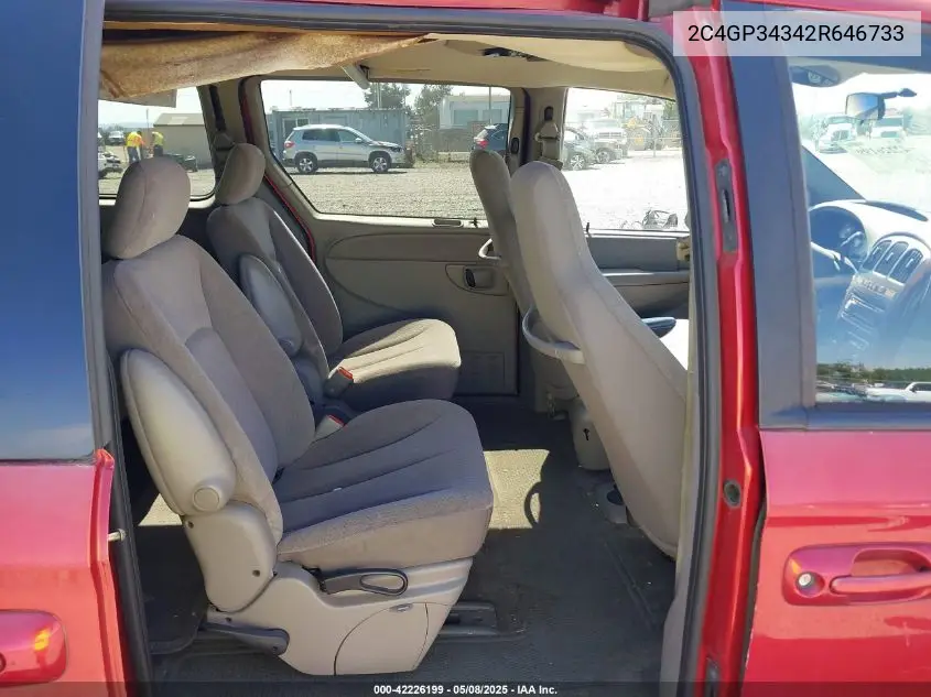 2002 Chrysler Town & Country El VIN: 2C4GP34342R646733 Lot: 42226199