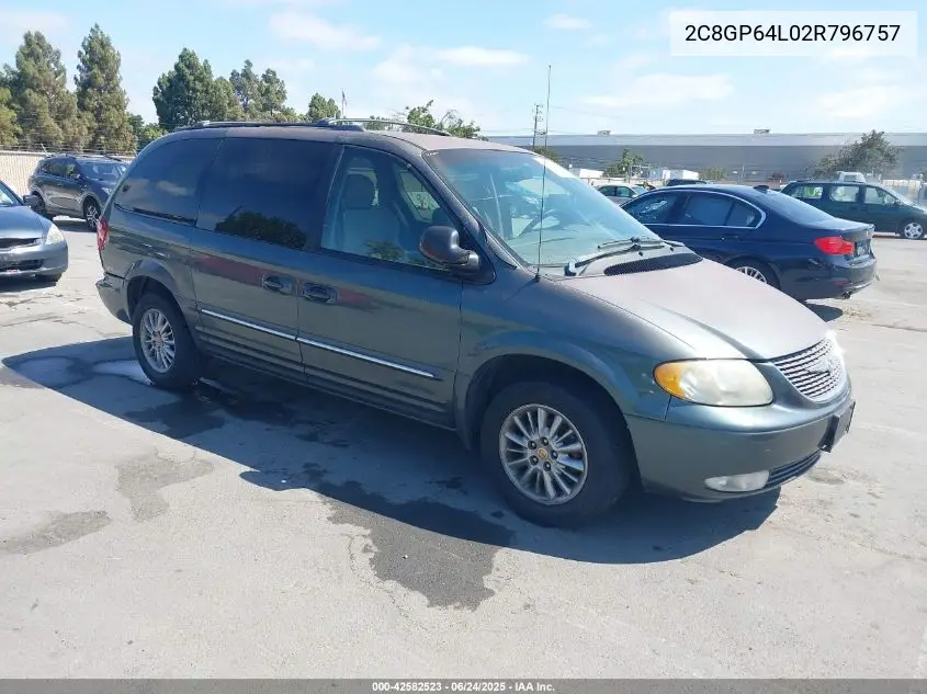 2002 Chrysler Town & Country Limited VIN: 2C8GP64L02R796757 Lot: 42582523