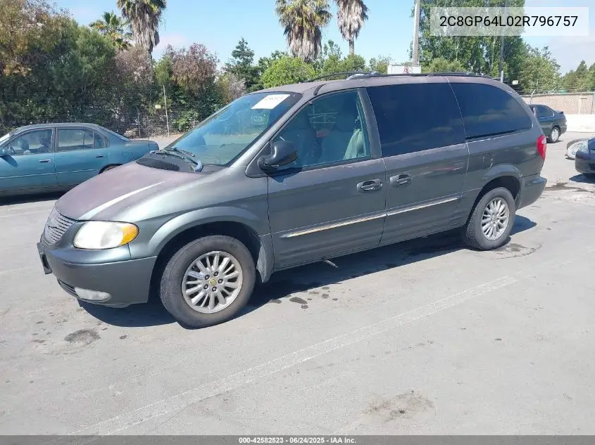 2002 Chrysler Town & Country Limited VIN: 2C8GP64L02R796757 Lot: 42582523