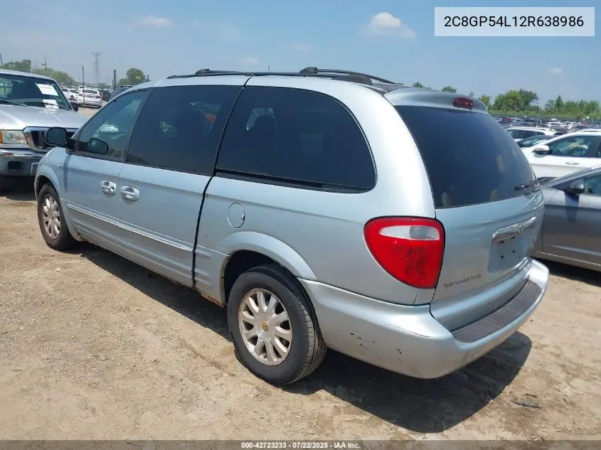 2002 Chrysler Town & Country Lxi VIN: 2C8GP54L12R638986 Lot: 42723233