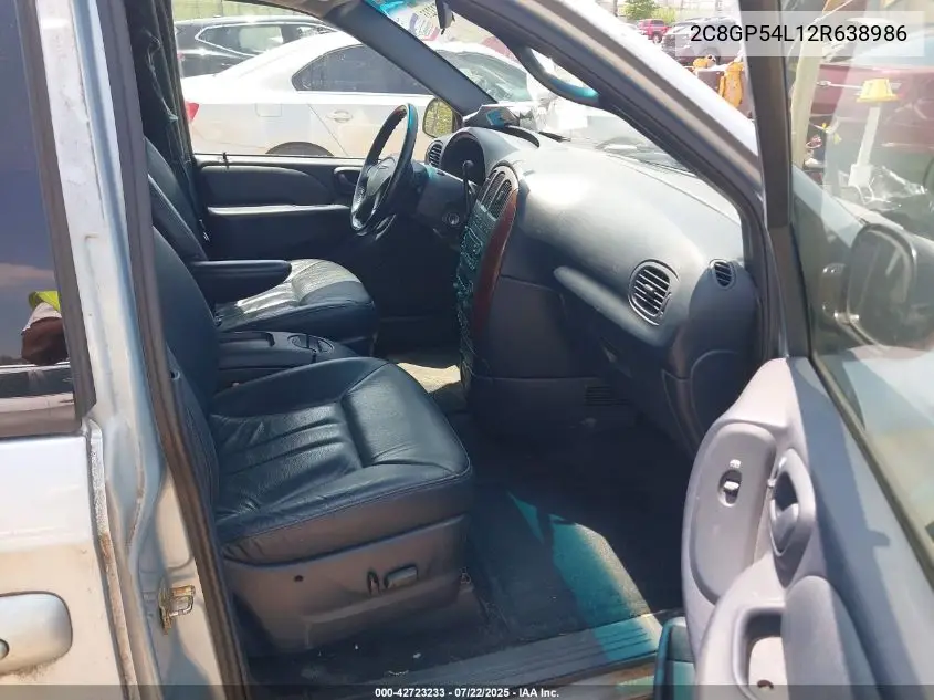 2002 Chrysler Town & Country Lxi VIN: 2C8GP54L12R638986 Lot: 42723233