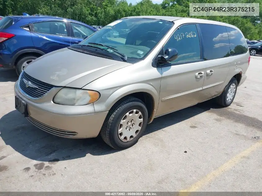 2003 Chrysler Town & Country Lx VIN: 2C4GP44R23R375215 Lot: 42172062