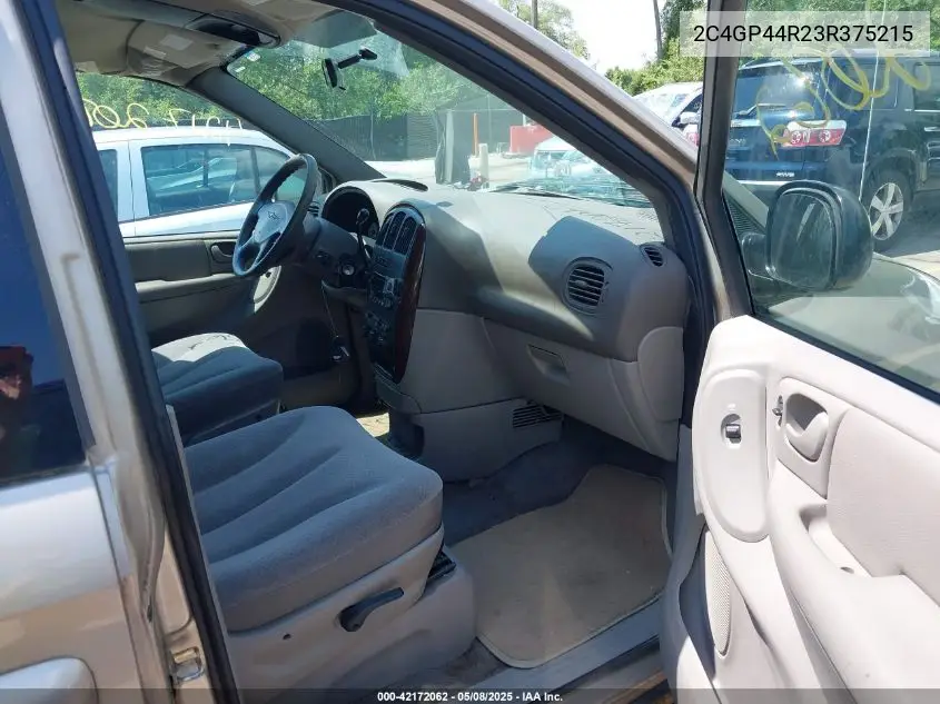 2003 Chrysler Town & Country Lx VIN: 2C4GP44R23R375215 Lot: 42172062