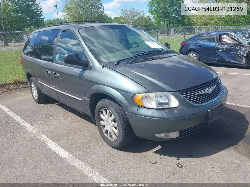 2003 Chrysler Town & Country Lxi VIN: 2C4GP54L03R121259 Lot: 42205916