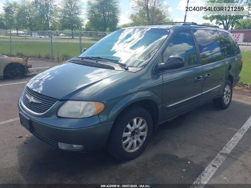 2003 Chrysler Town & Country Lxi VIN: 2C4GP54L03R121259 Lot: 42205916