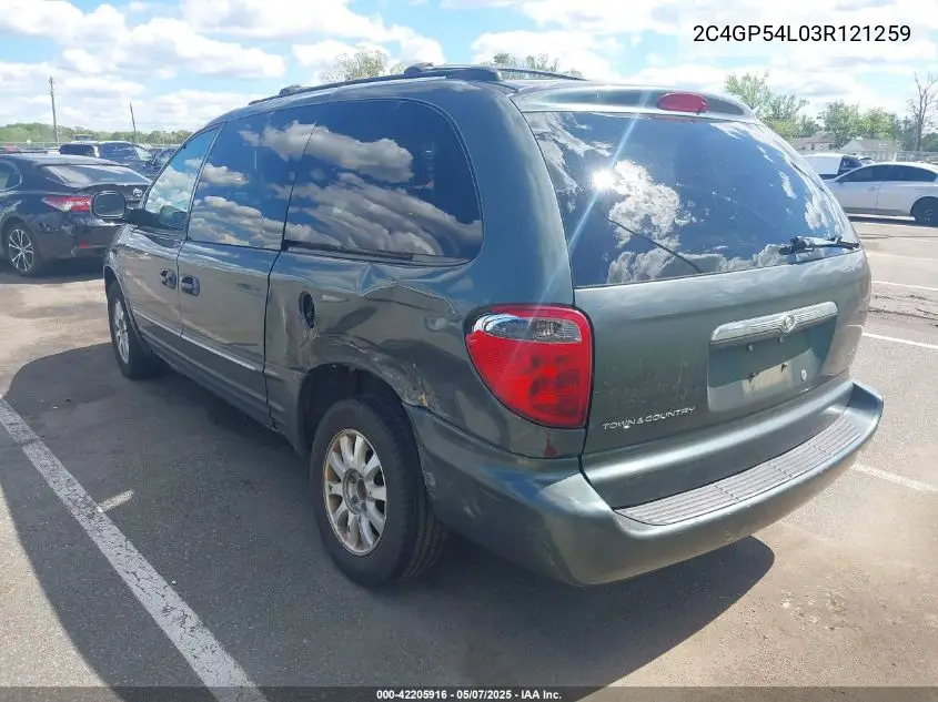 2003 Chrysler Town & Country Lxi VIN: 2C4GP54L03R121259 Lot: 42205916