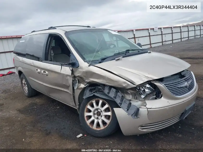 2003 Chrysler Town & Country Lx VIN: 2C4GP44LX3R344404 Lot: 42257392