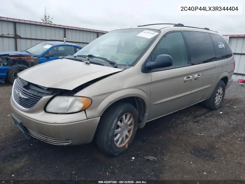 2003 Chrysler Town & Country Lx VIN: 2C4GP44LX3R344404 Lot: 42257392