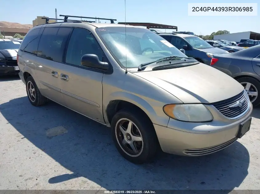 2003 Chrysler Town & Country Lx VIN: 2C4GP44393R306985 Lot: 42583319