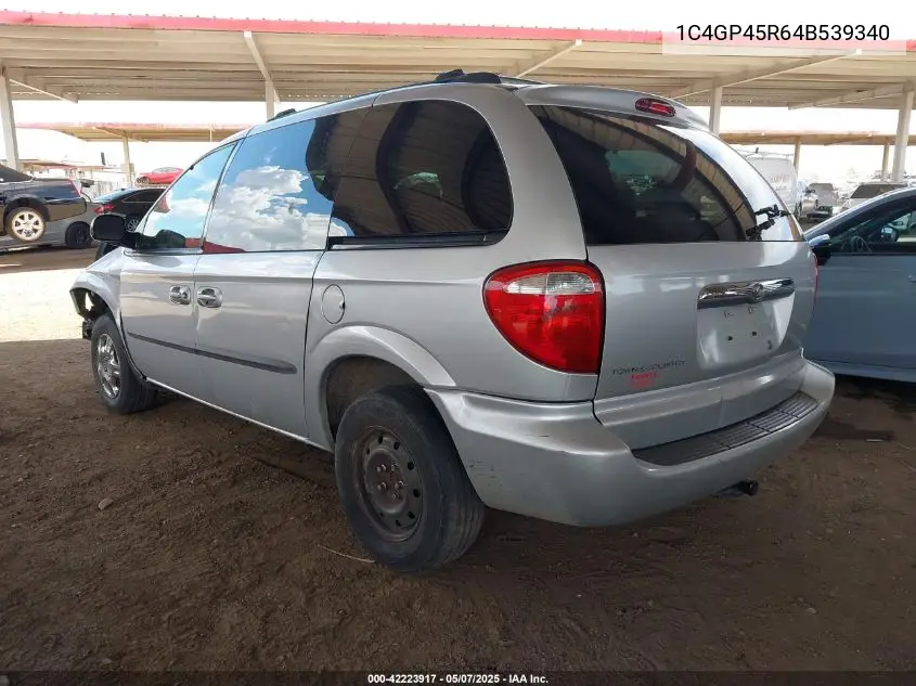 2004 Chrysler Town & Country VIN: 1C4GP45R64B539340 Lot: 42223917