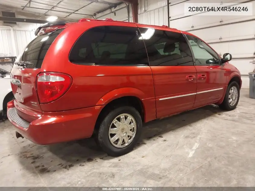 2004 Chrysler Town & Country Limited VIN: 2C8GT64LX4R546246 Lot: 42227691