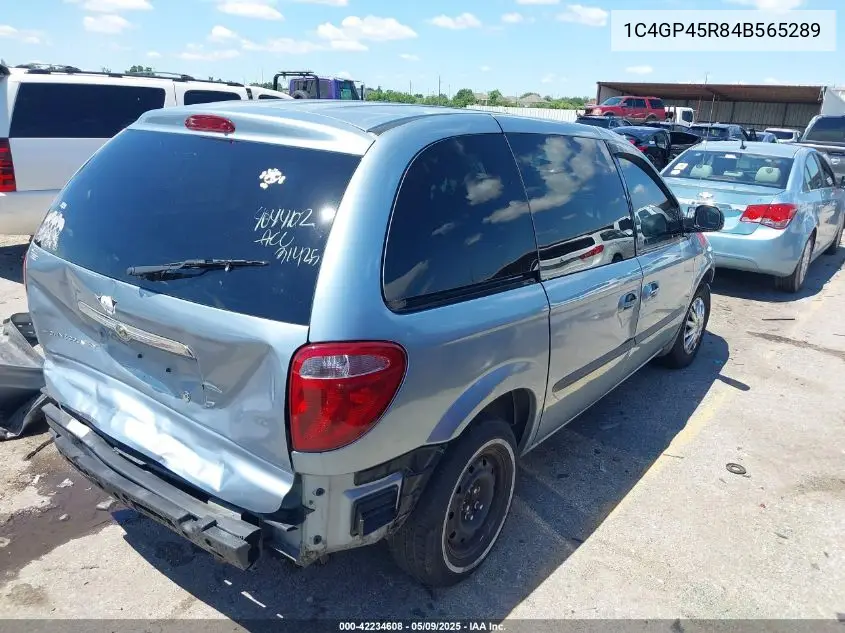 2004 Chrysler Town & Country VIN: 1C4GP45R84B565289 Lot: 42234608