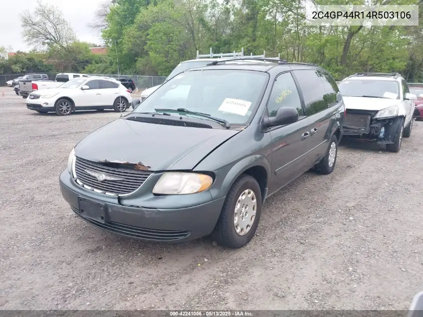 2004 Chrysler Town & Country Lx VIN: 2C4GP44R14R503106 Lot: 42241056