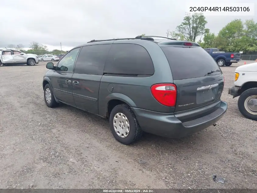 2004 Chrysler Town & Country Lx VIN: 2C4GP44R14R503106 Lot: 42241056