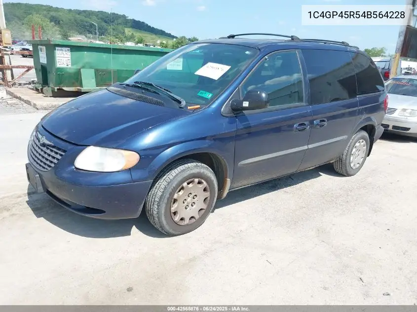 2004 Chrysler Town & Country VIN: 1C4GP45R54B564228 Lot: 42565876
