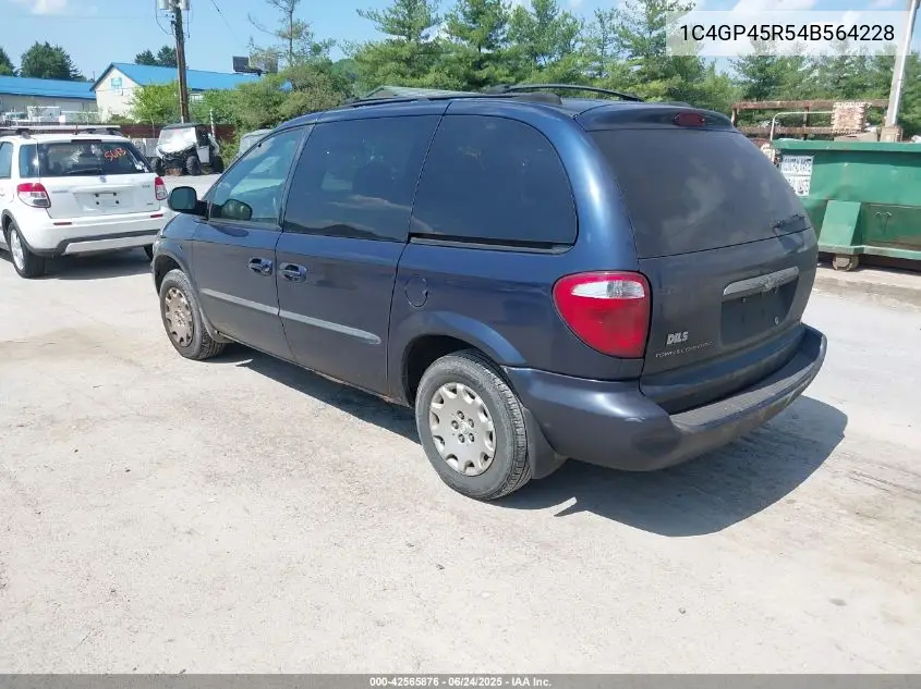 2004 Chrysler Town & Country VIN: 1C4GP45R54B564228 Lot: 42565876