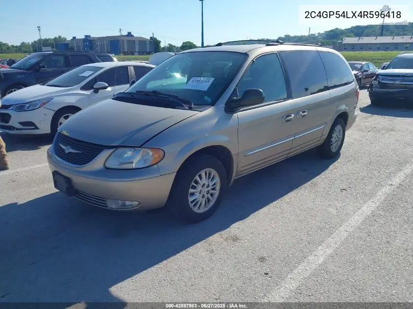 2004 Chrysler Town & Country Touring VIN: 2C4GP54LX4R596418 Lot: 42597983